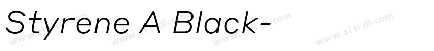 Styrene A Black字体转换